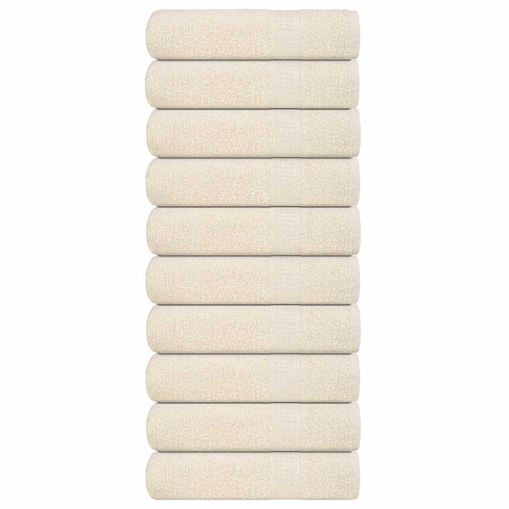 Multidom Osušky do kúpeľne FROGN 10 ks krémové 100x150 cm 360 g/m²