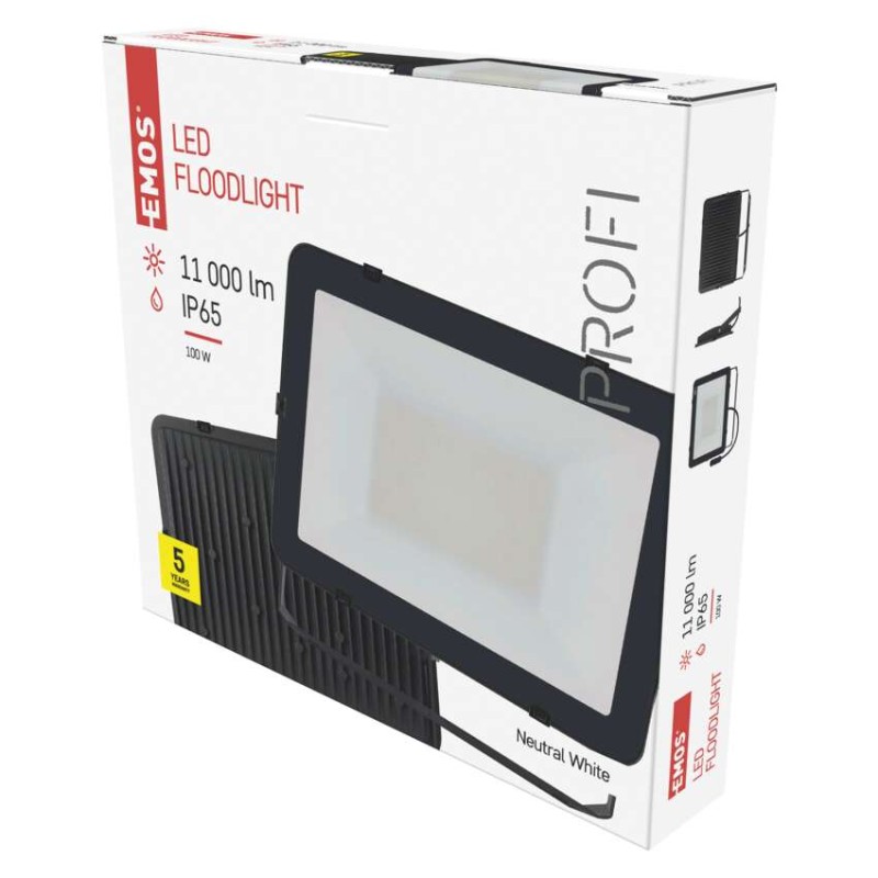 E-shop EMOS LED reflektor INOVO, 100W neutrálna biela