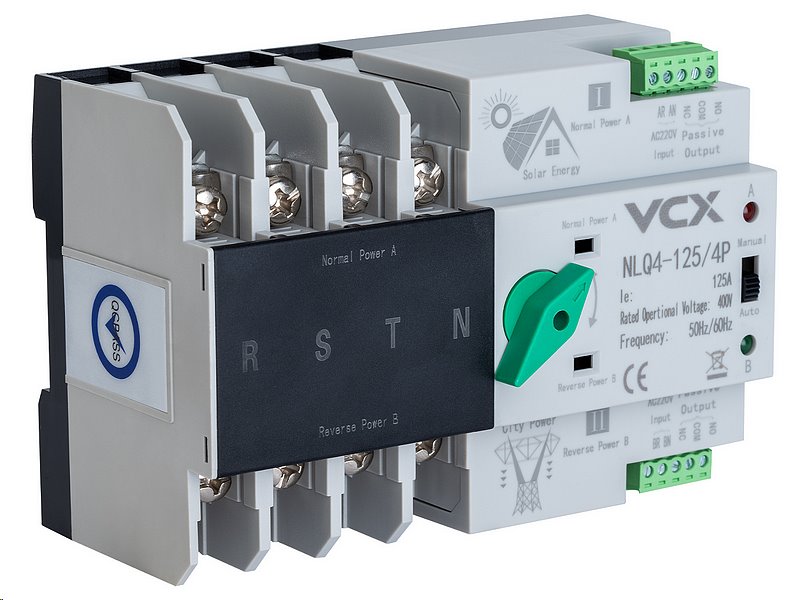 E-shop Automatický přepínač sítí - napájení VCX 4P 400V 125A - NLQ4-125/4P pro FVE