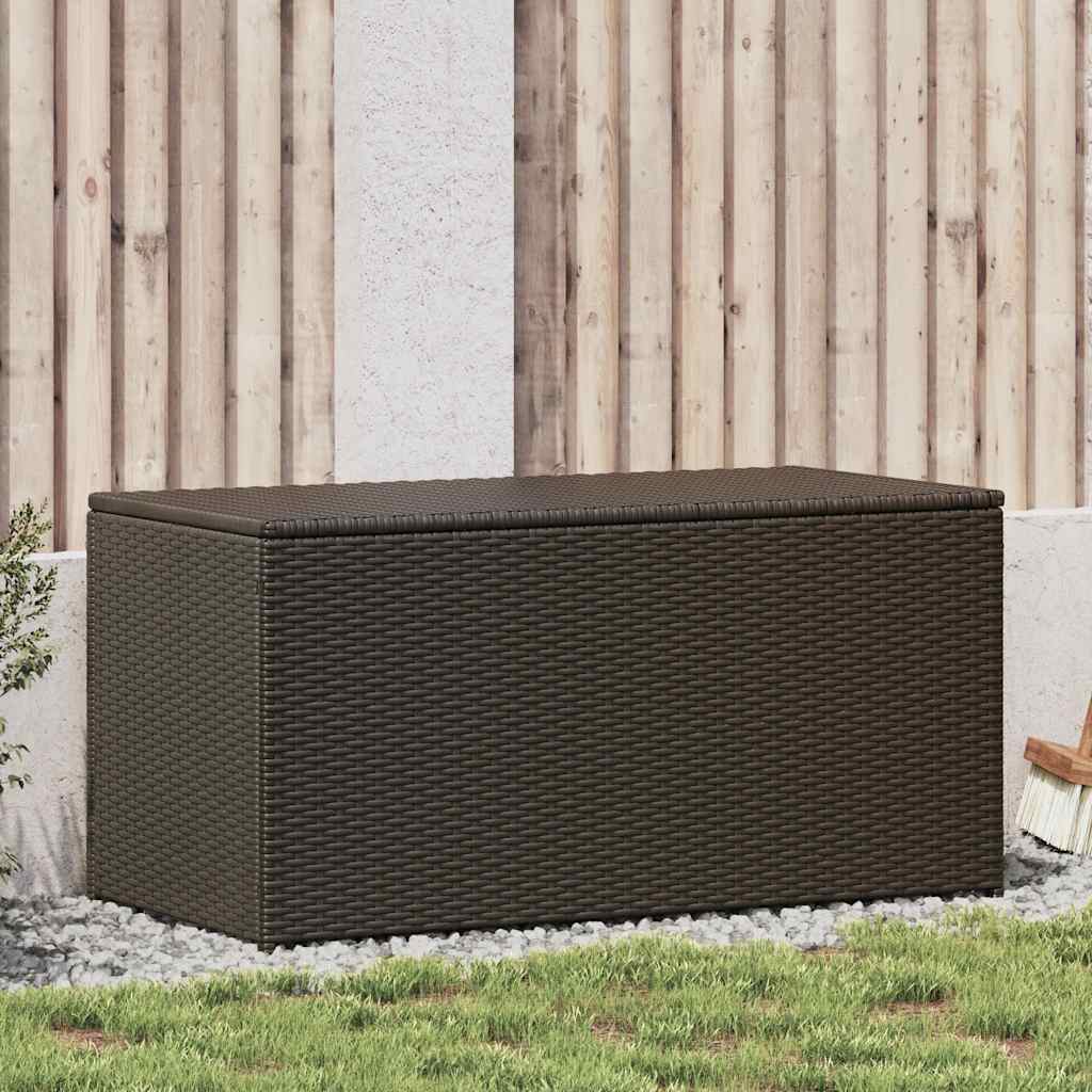 E-shop Multidom Záhradný úložný box hnedý 100x50x50 cm polyratanový