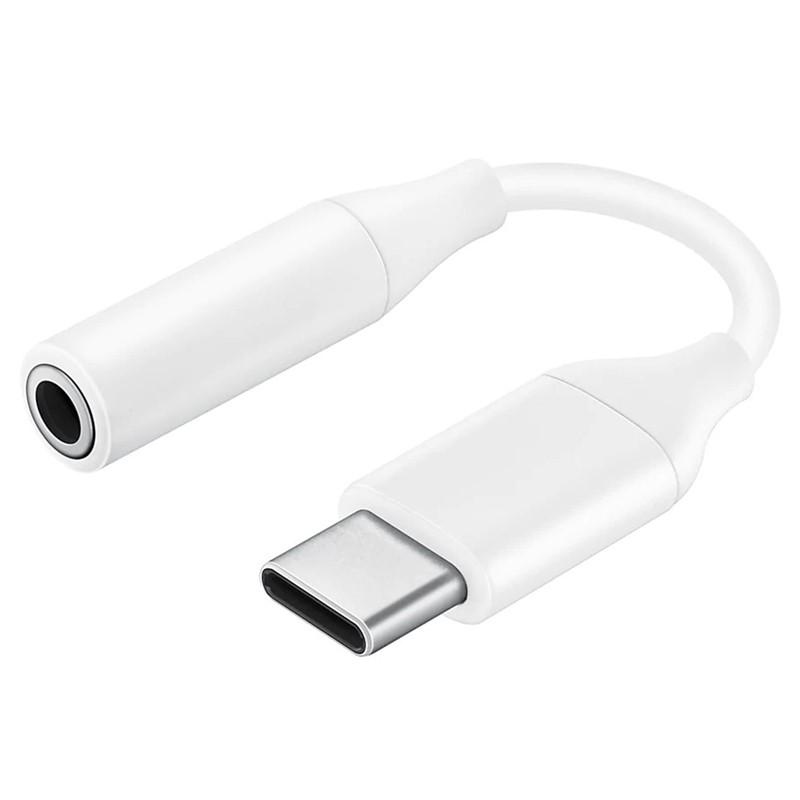 E-shop Adaptér USB-C na JACK 3,5mm (pre počúvanie hudby) SAMSUNG EE-UC10 White White