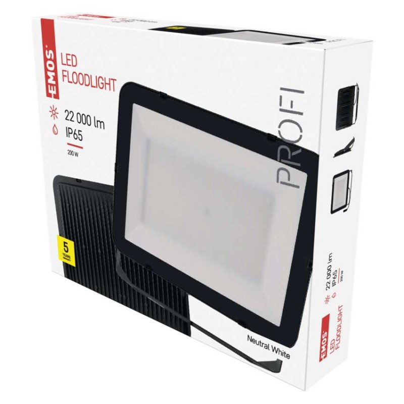E-shop EMOS LED reflektor INOVO, 200W neutrálna biela