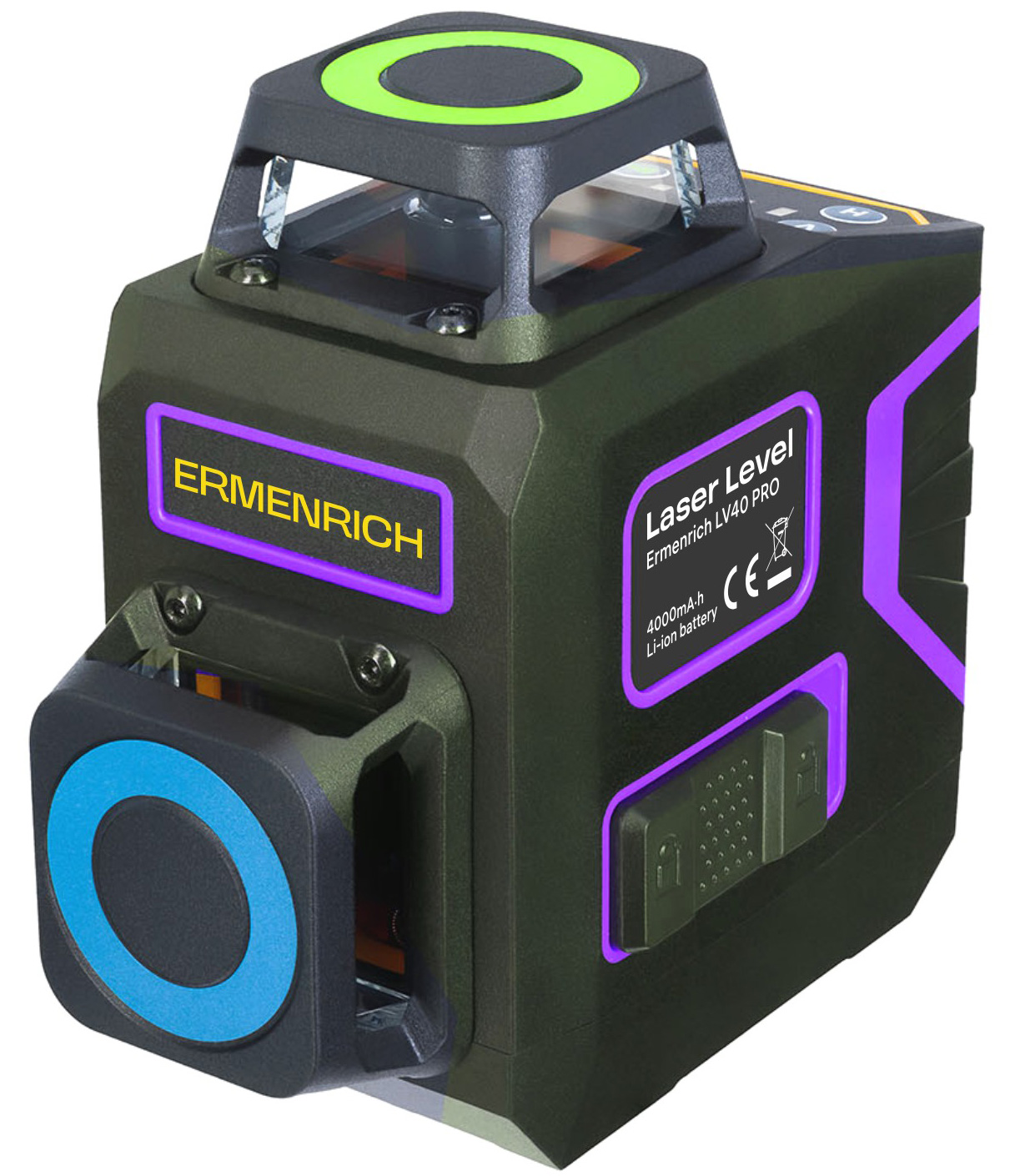 E-shop Laserový nivelační přístroj Ermenrich PRO LV40 Fialový