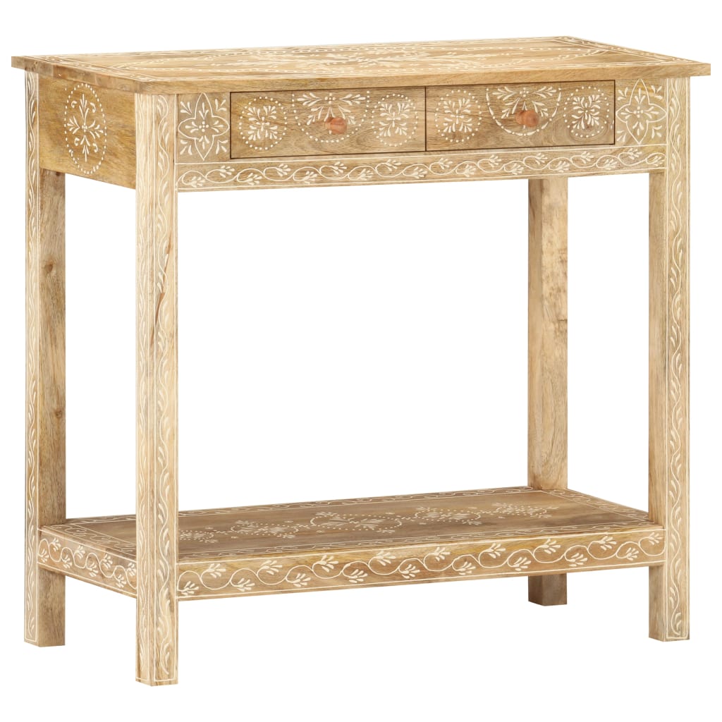 E-shop Multidom Konzolový stolík 80x35x74 cm masívne mangovníkové drevo