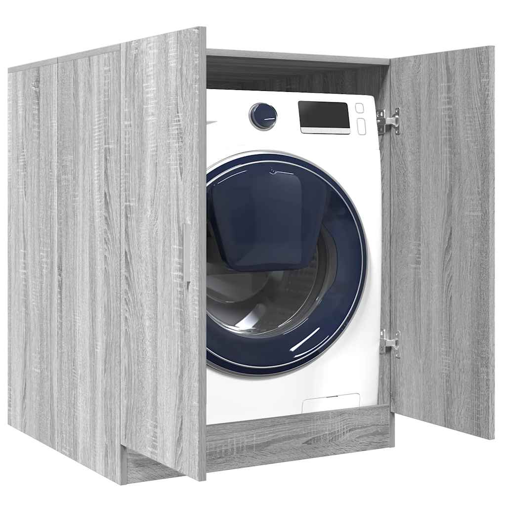 E-shop Multidom Skrinka na práčku, sivá sonoma 71x71,5x91,5 cm