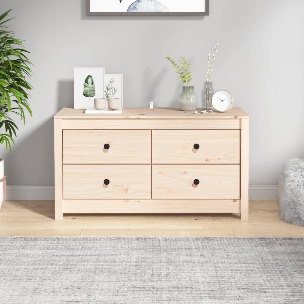 E-shop Multidom Bočná skrinka 100x40x54 cm masívna borovica