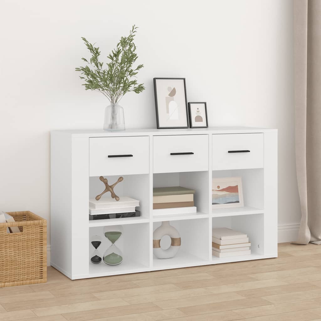 E-shop Multidom Komoda biela 100x30x59,5 cm spracované drevo
