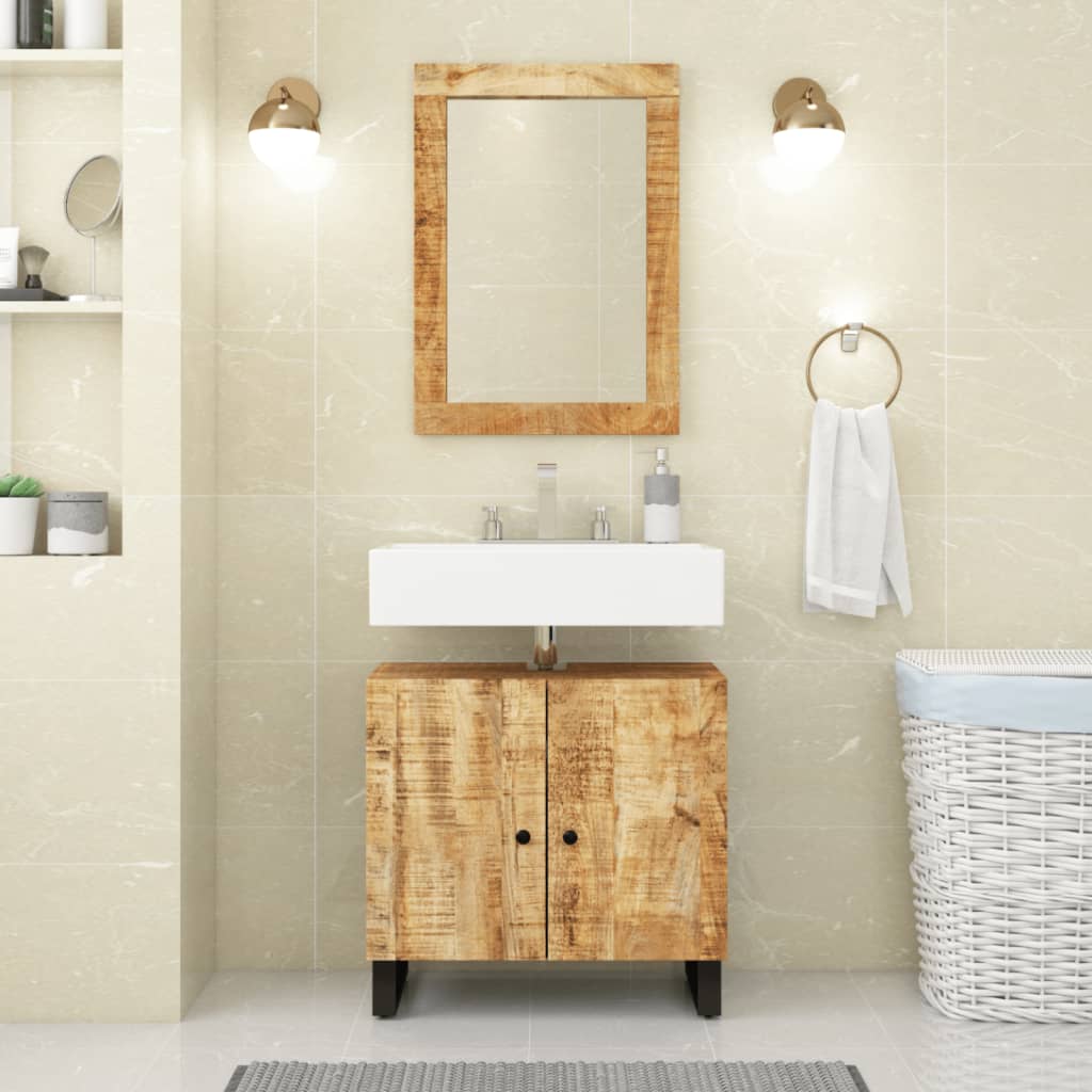 E-shop Multidom Umývadlová skrinka 62x33x58 cm mangovník a kompozitné drevo