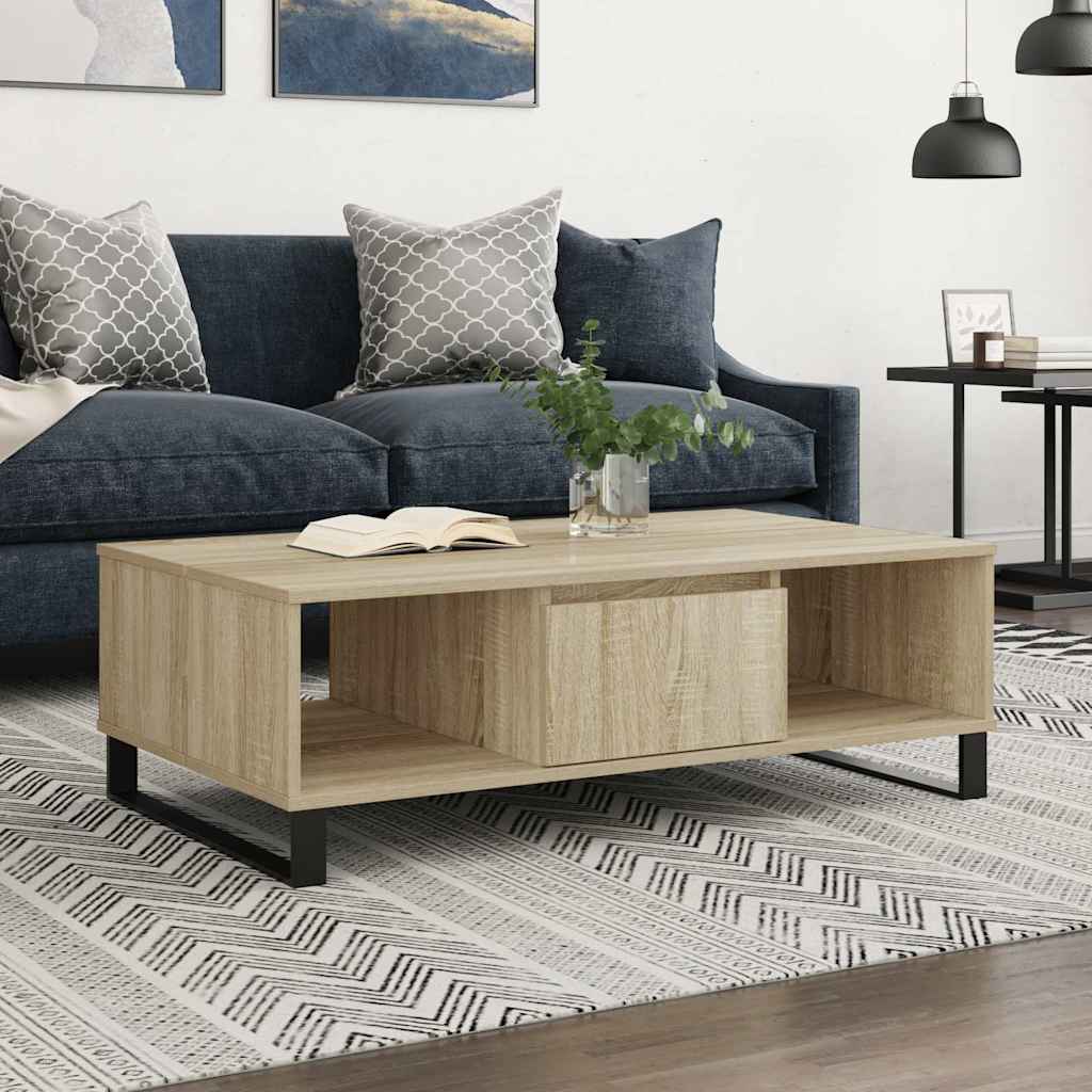 E-shop Multidom Konferenčný stolík dub sonoma 104x60x35 cm kompozitné drevo