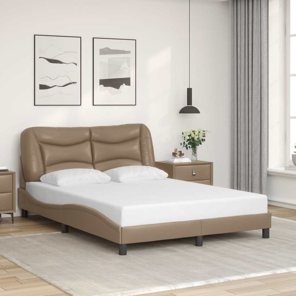 E-shop Multidom Rám postele bez matraca Hvar kapučínový 120x200 cm umelá koža
