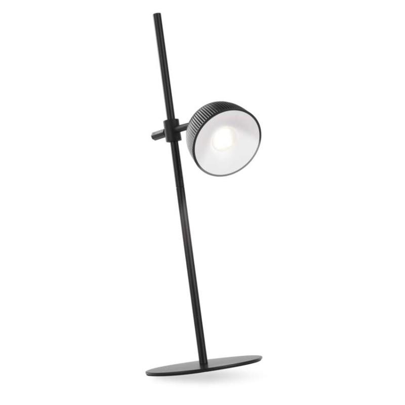 LED stolná lampa SOPHIE, dobíjacia, čierna