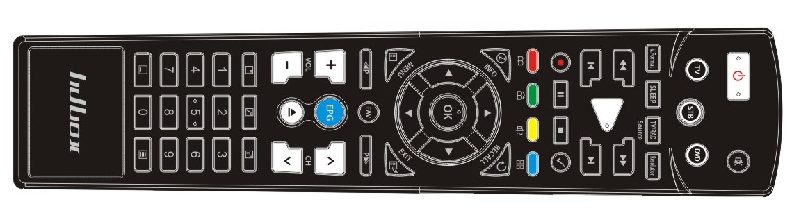 9200/9300/9105/9105Plus/7119/7110/ENIBOX UNI diaľkový ovládač TV, SAT, DVD