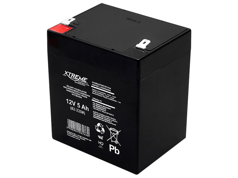 E-shop Batéria olovená 12V/5,0Ah Xtreme 82-220 gélový akumulátor