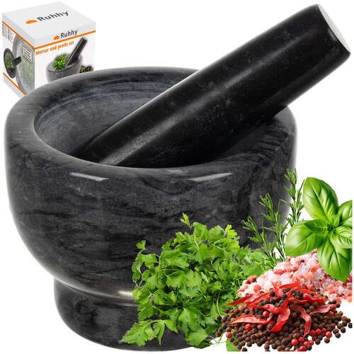 Kuchynský mažiar a tĺčik Ruhhy 24576 12,5 cm, leštená žula