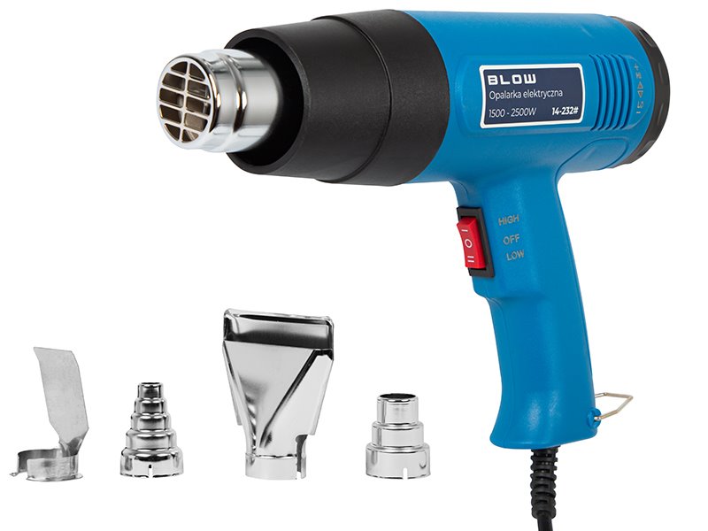 Teplovzdušná pištoľ BLOW 14-232 1500/2500W, 300°/650°