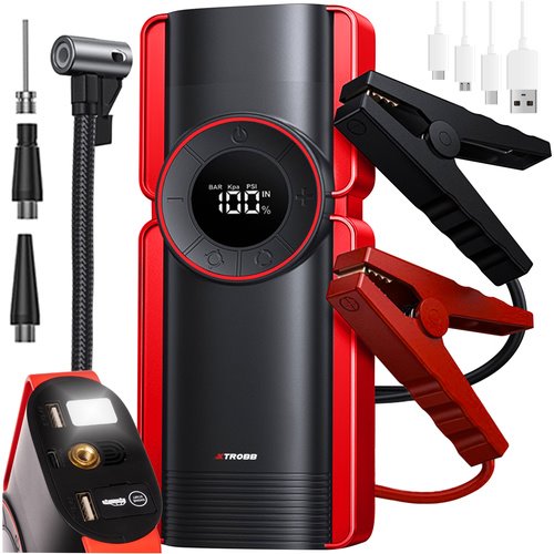 Nabíjačka autobatérií Xtrobb 24612 6v1, kompresor, jump starter, power bank, svietidlo