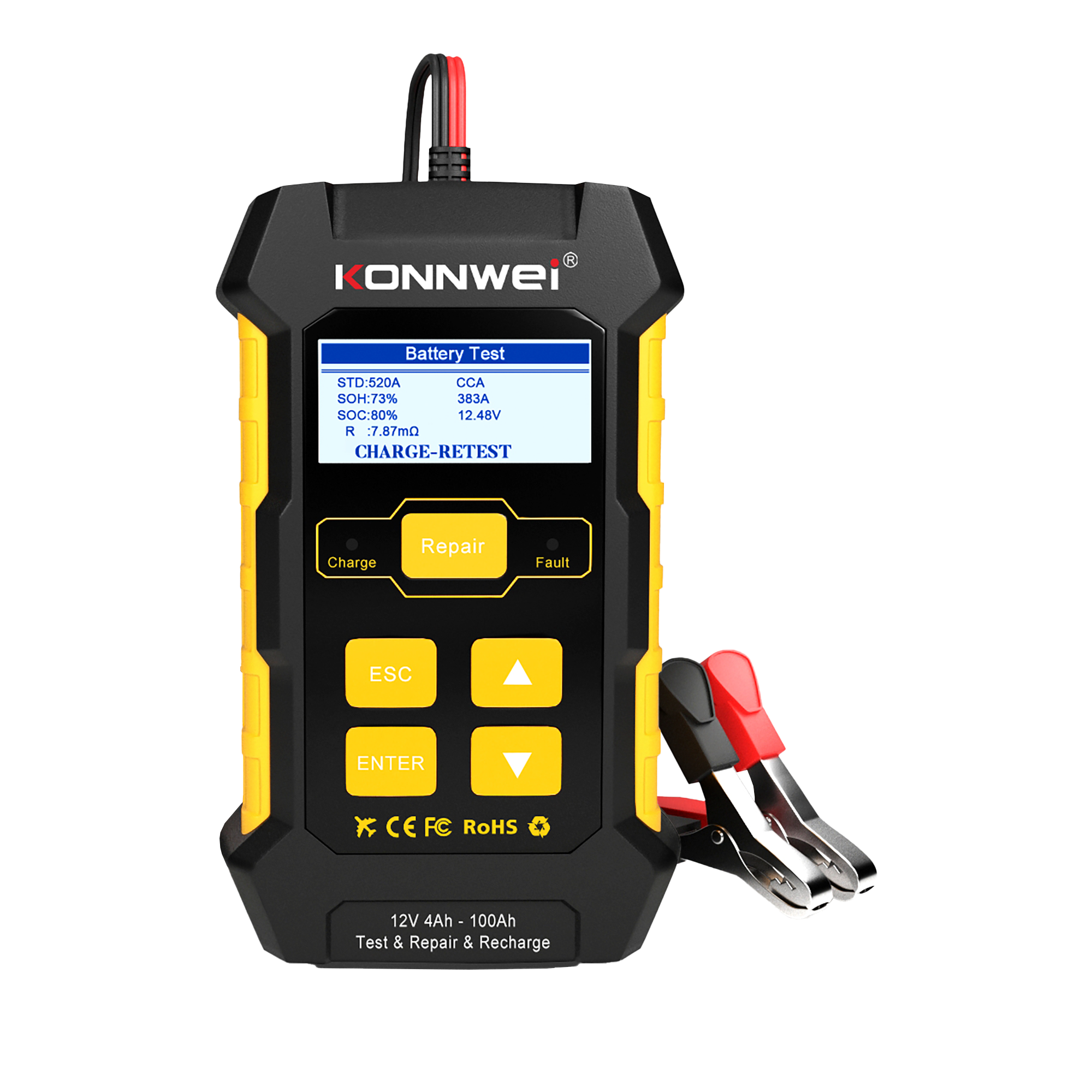 E-shop Tester a nabíječka baterií KONNWEI KW510 3v1