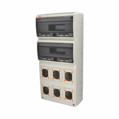 E-shop Famatel Skříň 3978 AcquaCOMBI IP65, 6 otvorů, 32 modulů, 685x330x155mm