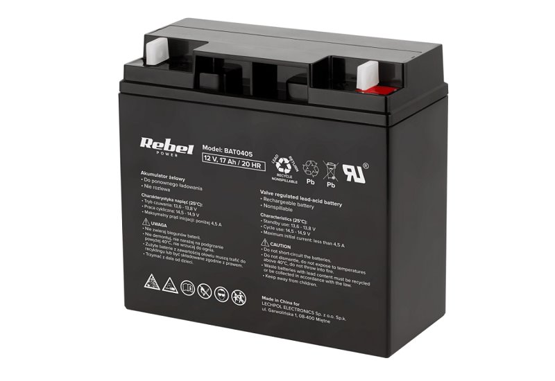 E-shop Baterie olověná 12V/17Ah REBEL
