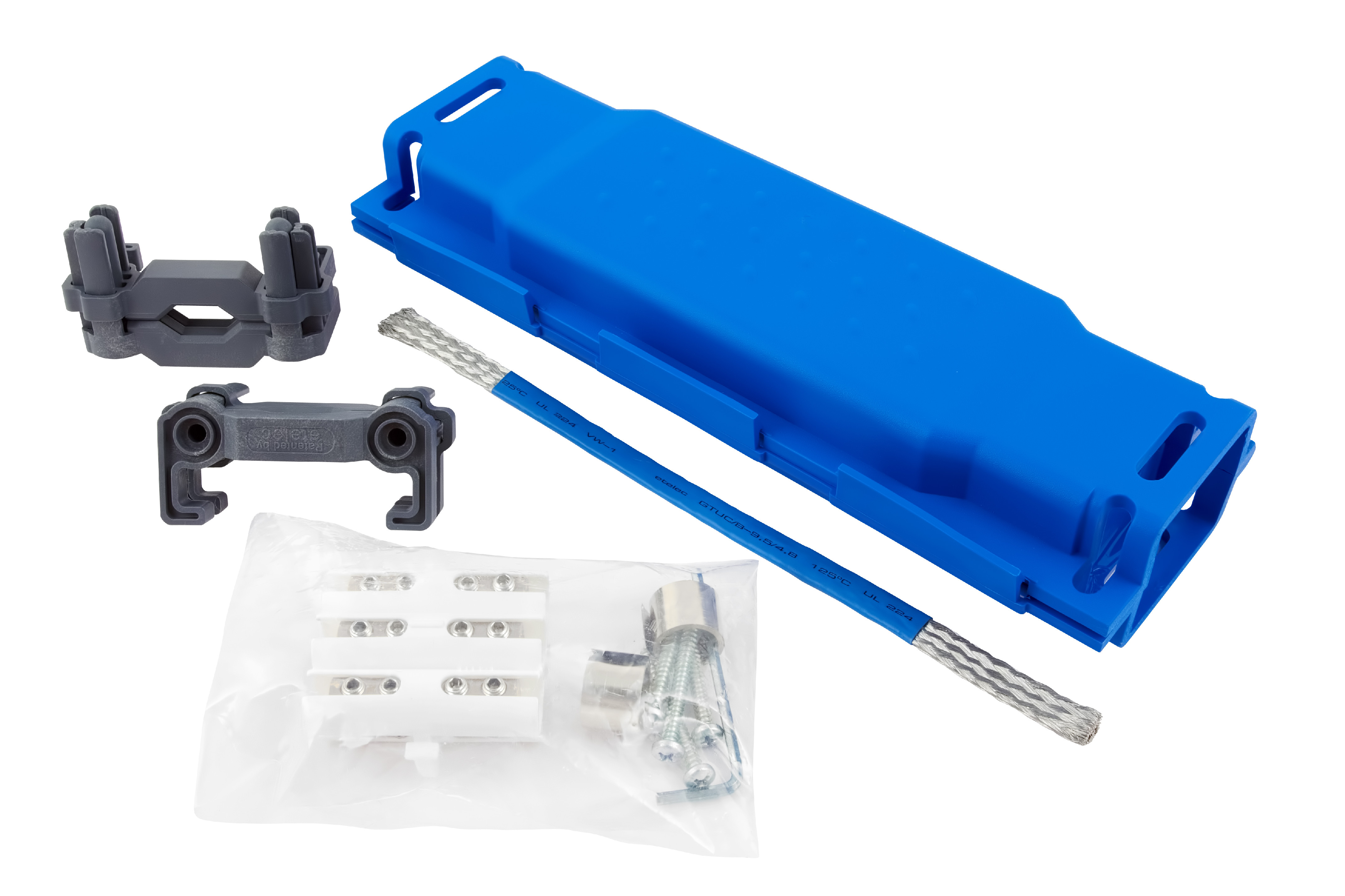 E-shop etelec Spojka gelová SHARK 525WS, se svork. 5x (6 - 25mm2) a odleh. sponou, pro Cu/Al, 0,6/1kV