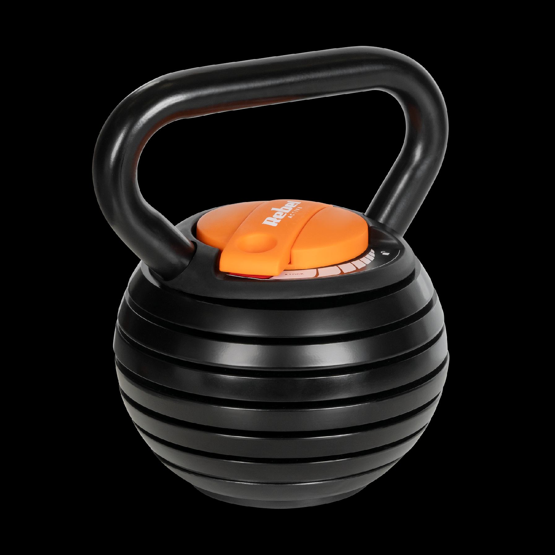 Kettlebell litinový nastavitelný 9 kg REBEL ACTIVE RBA-2324-9