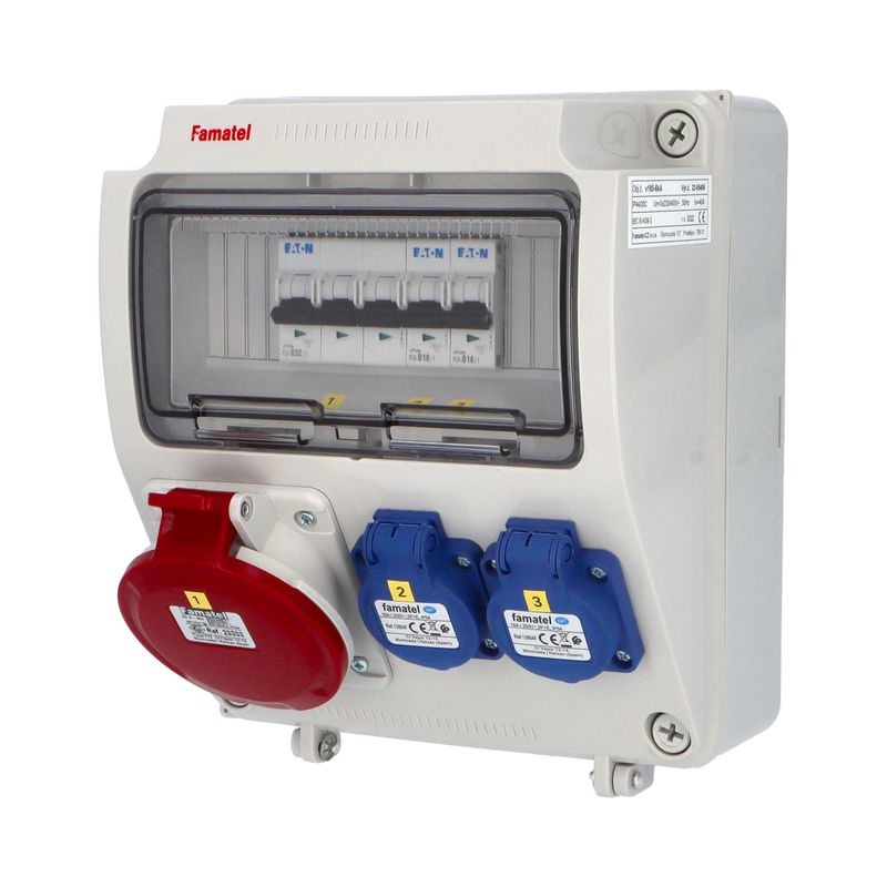 E-shop Famatel v185-6kA - ZSF20001000.0 /3957 Zás.skříň IP54 jištěná bez chrániče