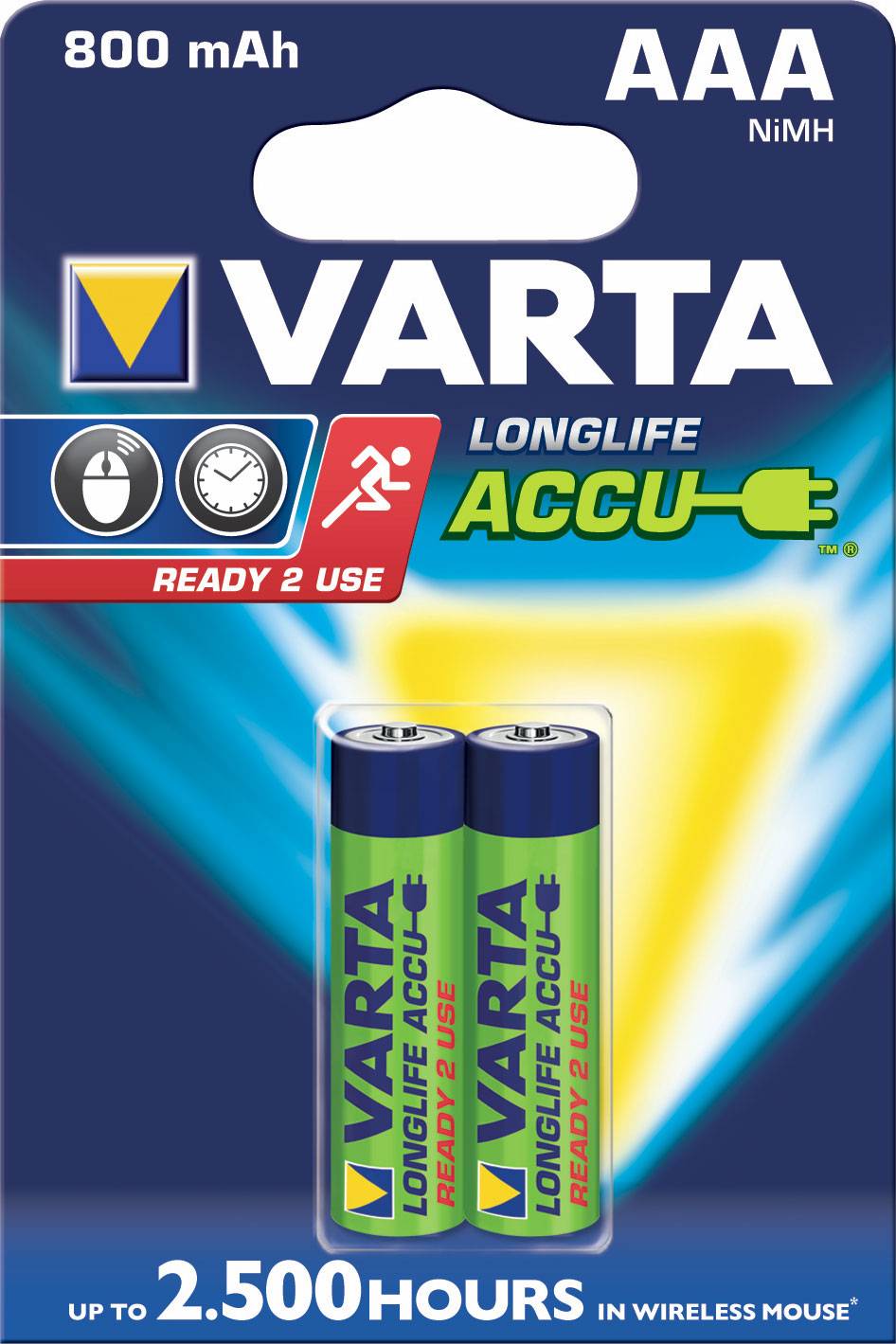 E-shop Varta LongLife Accu AAA 2x R2U 800mAh