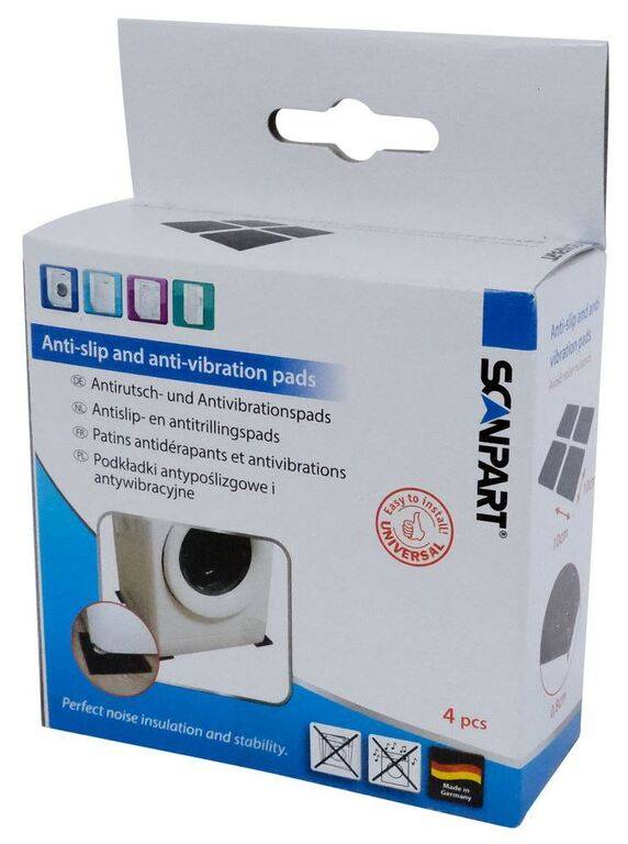 E-shop ScanPart Antivibračné tlmiace podložky pod práčku, 4 ks