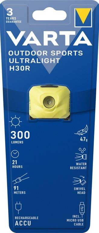 E-shop Varta Outdoor Sports H30R Ultra Light Charge 18631L