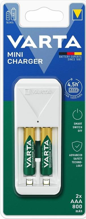 E-shop Varta Mini Charger+2xAAA 800mAh 57656-421