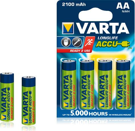 E-shop Varta LongLife Accu AA 4x R2U 2100mAh