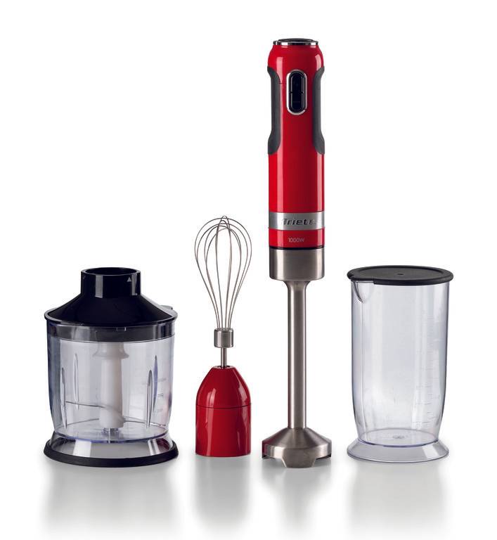 E-shop Ariete Moderna tyčový mixér 3v1 602, červený