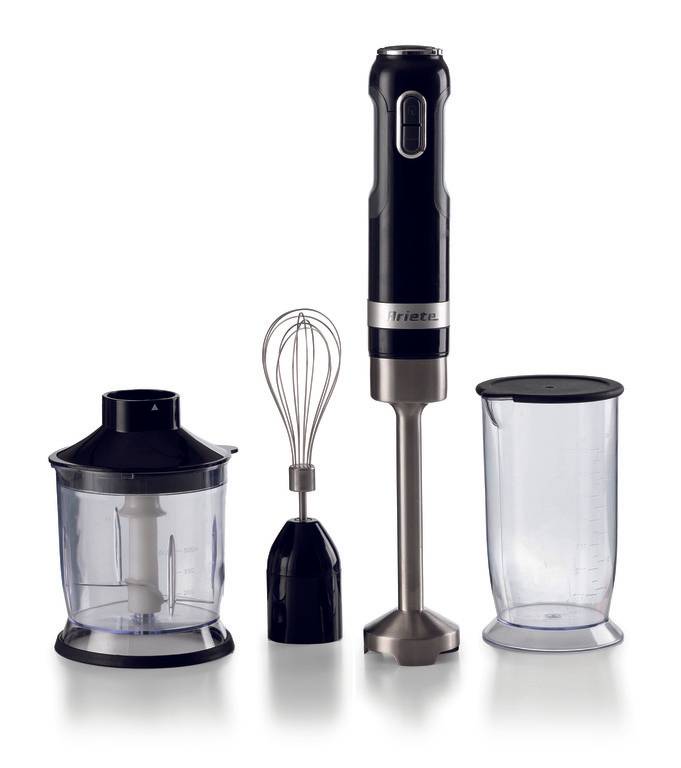 E-shop Ariete Moderna tyčový mixér 3v1 602/02, čierny