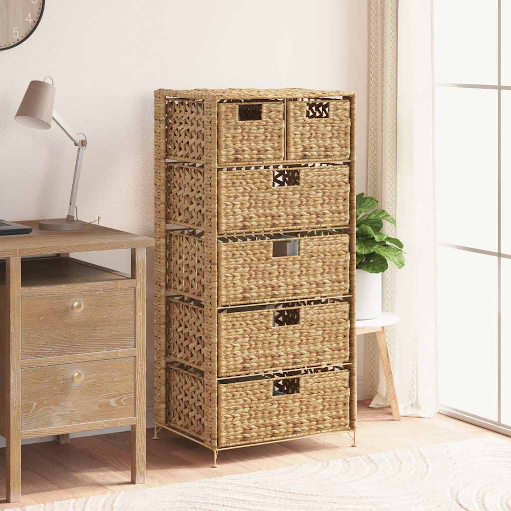 E-shop Multidom Úložná skrinka so 6 košmi, 47x37x100 cm, vodný hyacint