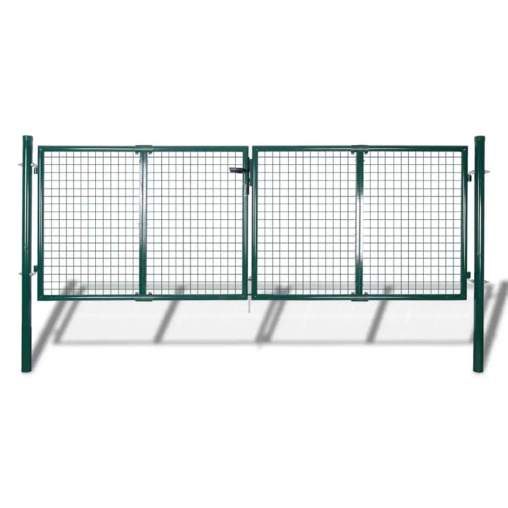E-shop Multidom Oceľová plotová brána 300x100 cm zelená