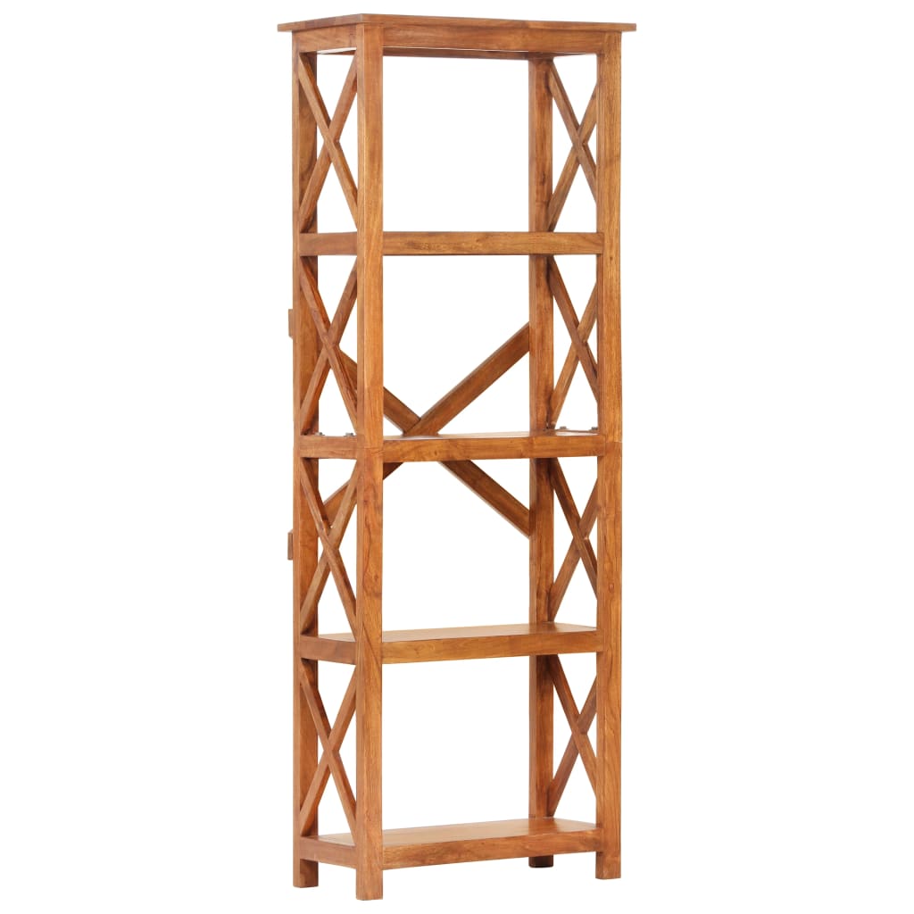 E-shop Multidom Knižnica 60x30x160 cm, akáciový masív s medovým náterom