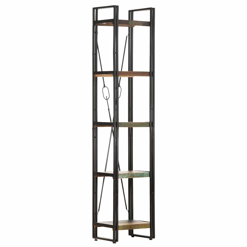 E-shop Multidom Knižnica s 5 policami 40x30x180 cm recyklovaný masív
