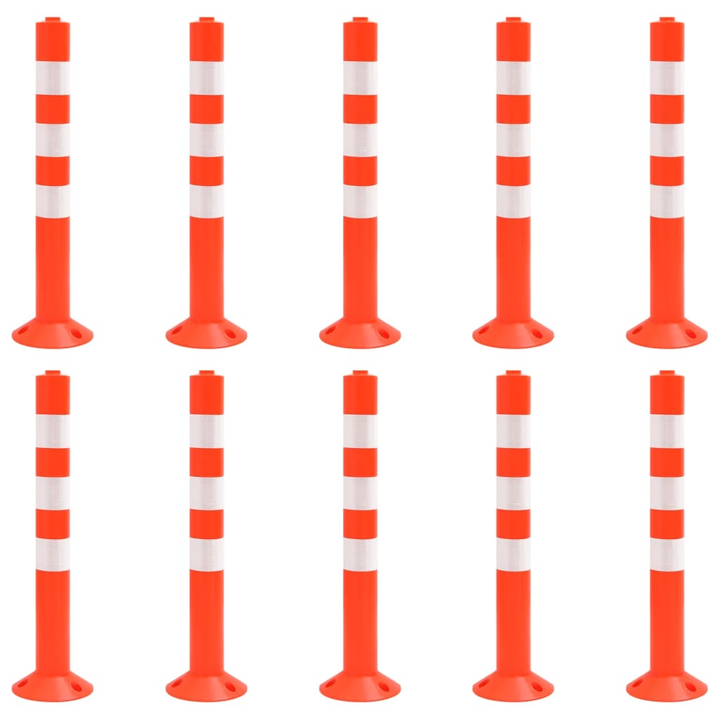 Multidom Dopravné stĺpiky 10 ks 75 cm PE