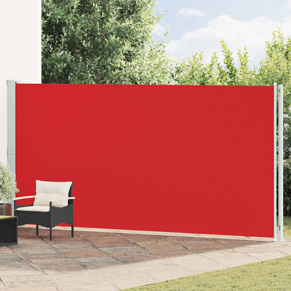 E-shop Multidom Zaťahovacia bočná markíza na terasu 200x600 cm červená