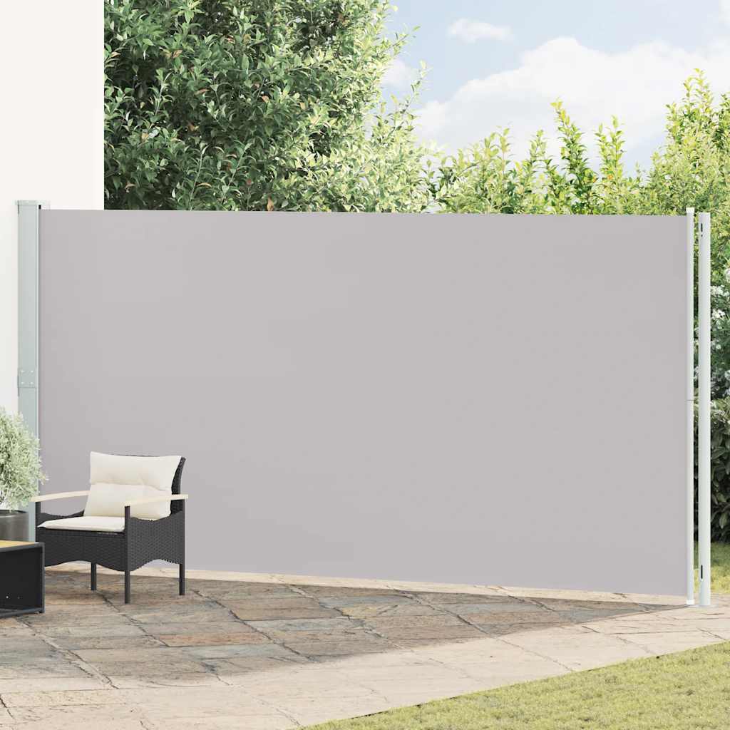 E-shop Multidom Zaťahovacia bočná markíza na terasu 200x600 cm sivá