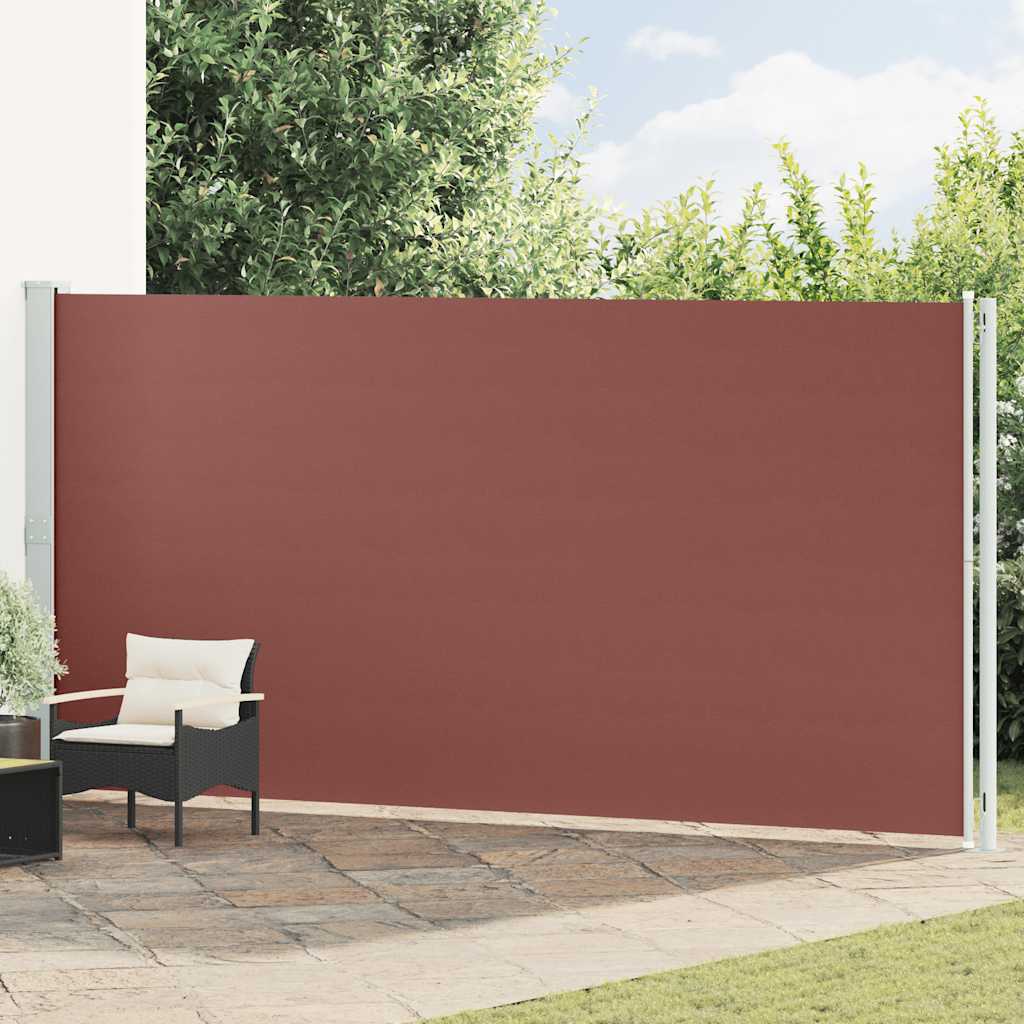 E-shop Multidom Zaťahovacia bočná markíza na terasu 200x600 cm hnedá