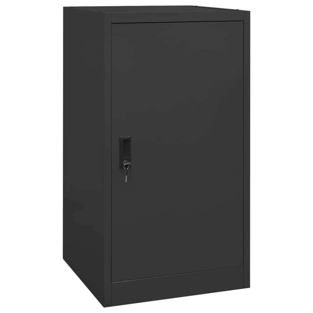 E-shop Multidom Skriňa na sedlo antracitová 53x53x105 cm oceľová
