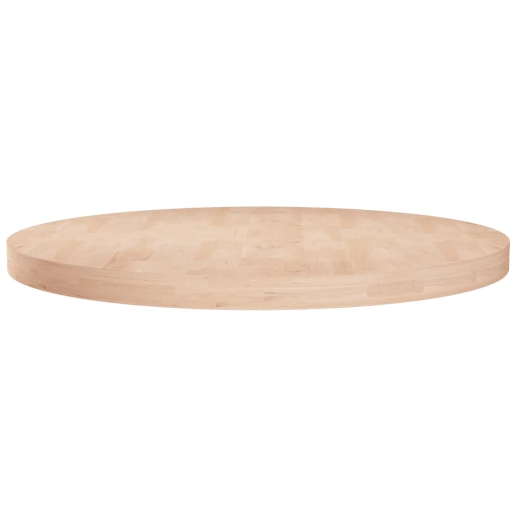 E-shop Multidom Okrúhla stolová doska Ø70x4 cm neošetrený dubový masív