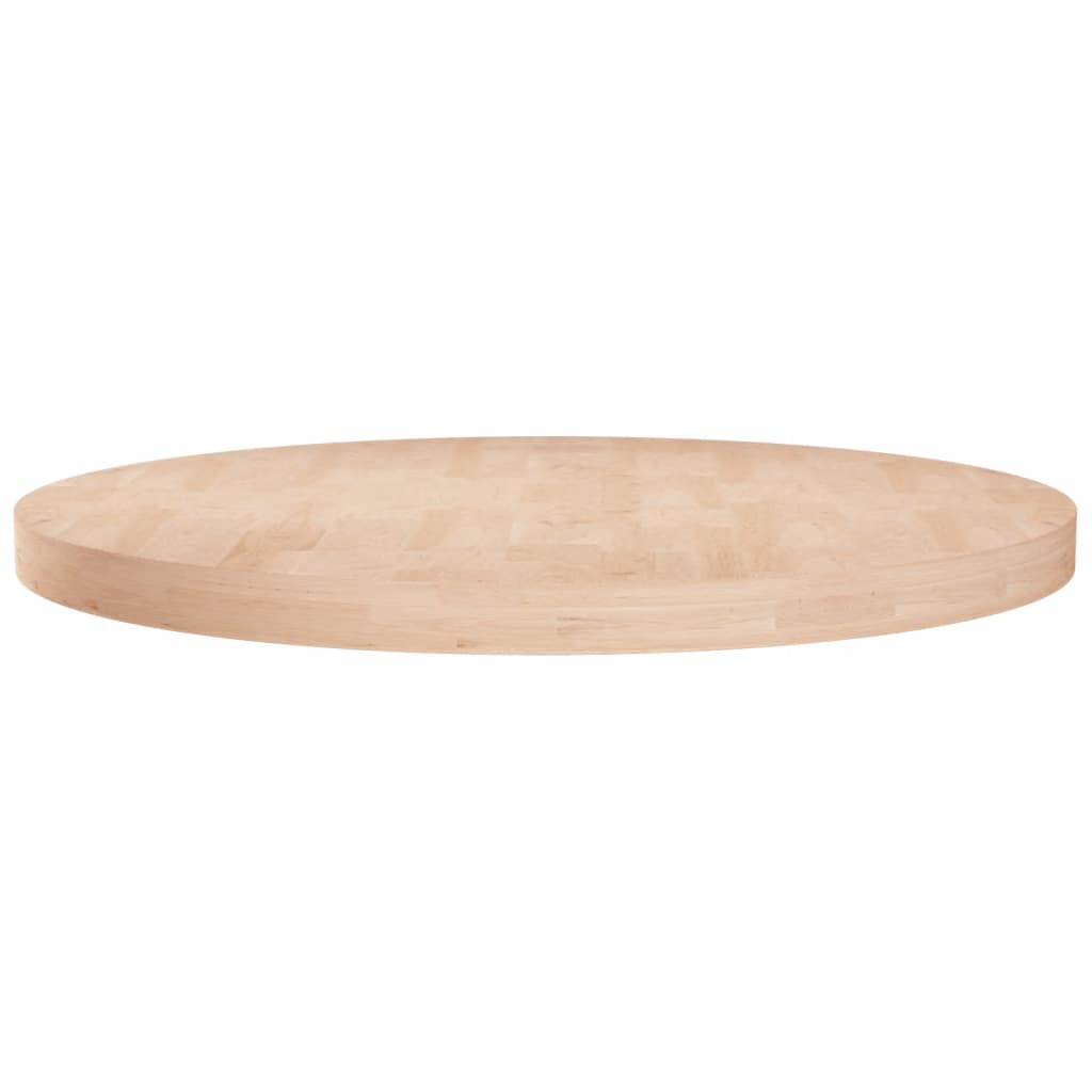 E-shop Multidom Okrúhla stolová doska Ø80x4 cm neošetrený dubový masív