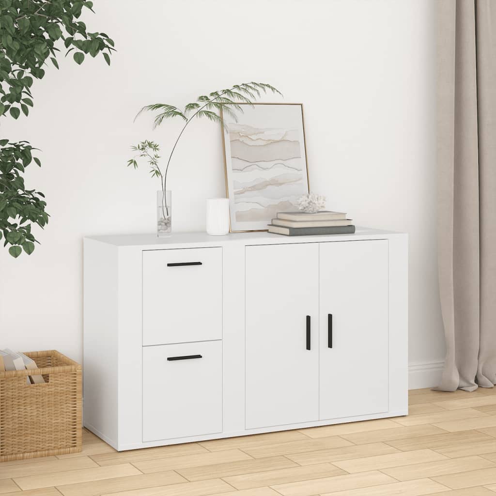 E-shop Multidom Komoda biela 100x33x59,5 cm spracované drevo