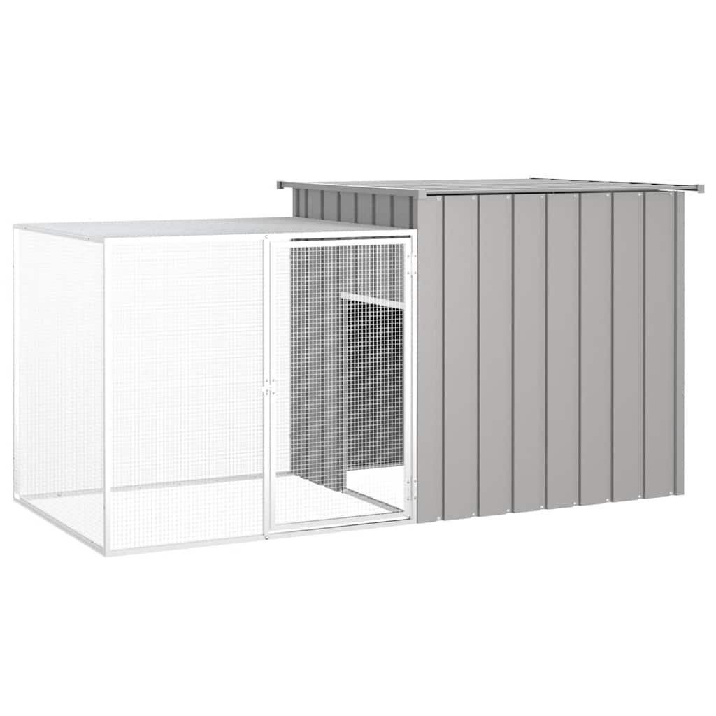 E-shop Multidom Klietka pre zajace sivá 200x91x100 cm pozinkovaná oceľ