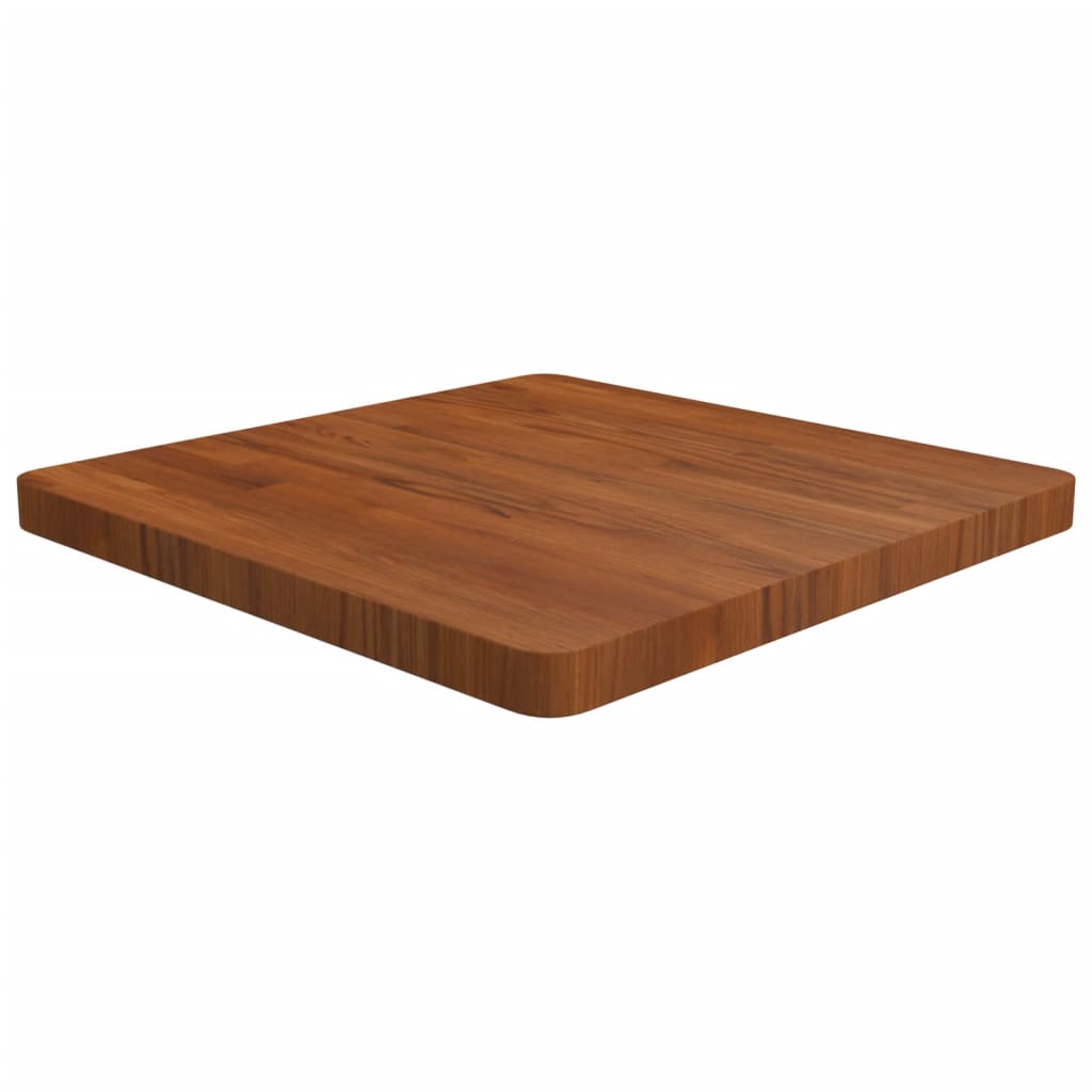 E-shop Multidom Štvorcová stolová doska tmavohnedá 60x60x4 cm lakovaný dub