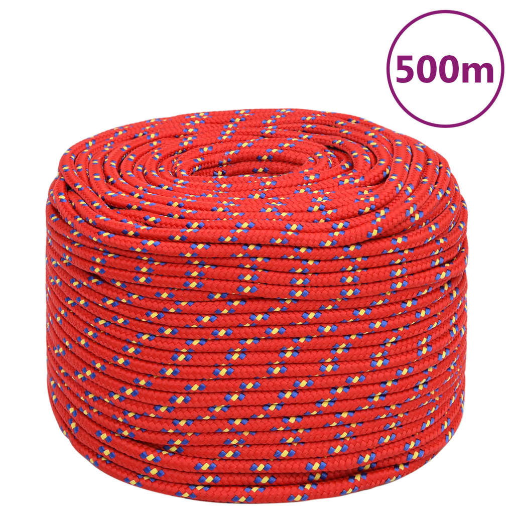 E-shop Multidom Lodné lano červené 10 mm 500 m polypropylén