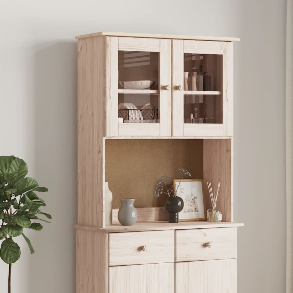 E-shop Multidom Vrchná časť šatníka ALTA 77x30x92 cm masívna borovica