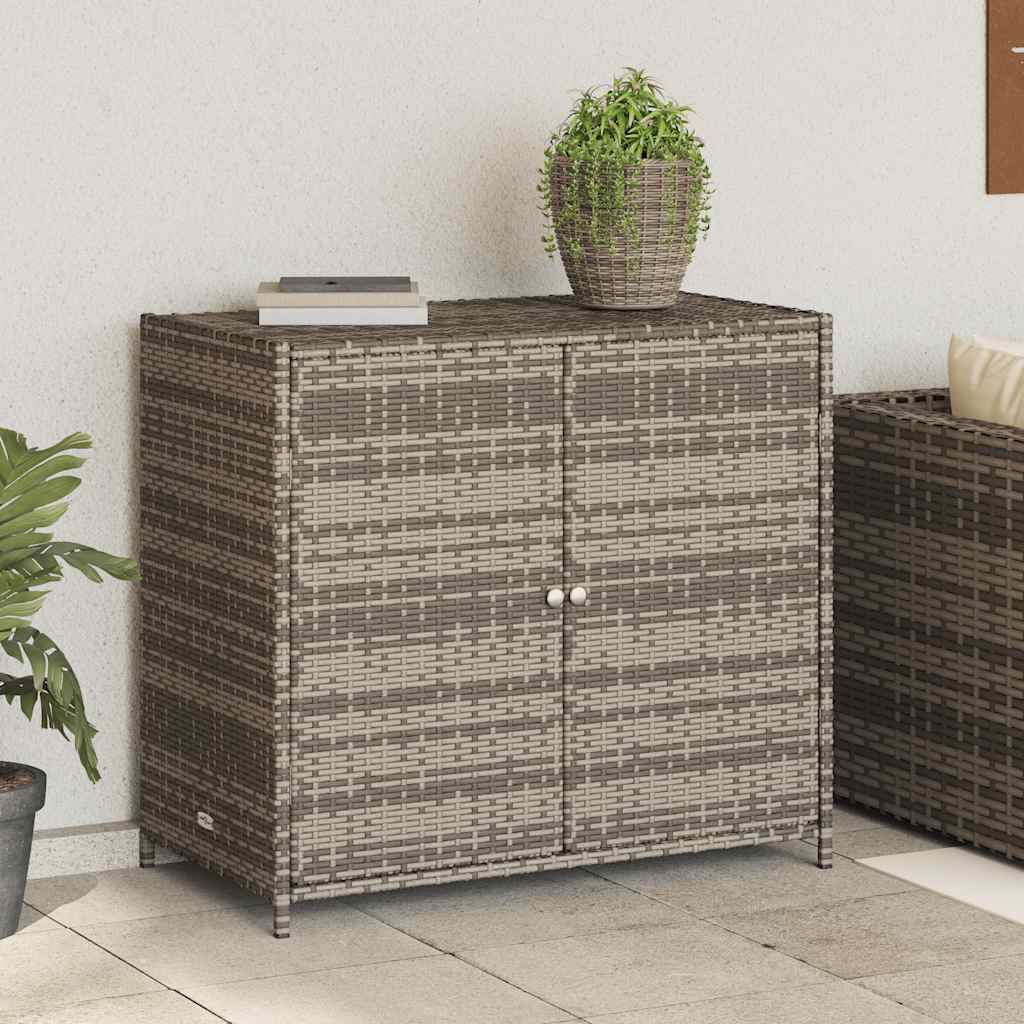 E-shop Multidom Záhradná úložná skriňa sivá 83x45x76 cm polyratan